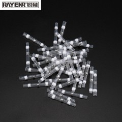 锐能 RAYENR 免压焊锡环防水焊锡丝热缩管接线端子 防水对接头 白色 50PCS 865021 单位：盒