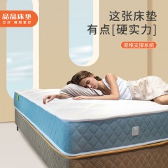 晶晶（JingJing）晶晶床垫椰棕支撑脊椎家用弹簧床垫硬垫乳胶1.8m床垫经济款席梦思 轻眠·护脊款【椰棕+整网弹簧】 1200mm*2000mm 单位：张
