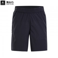 凯乐石（KAILAS）男款丛林短裤速干裤弹力透气跑步裤五分裤 KG2225312 黑色 L  单位：条