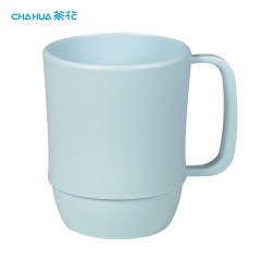 茶花 漱口杯簌 刷牙杯子 牙刷杯牙缸 洗漱杯塑料水杯 1只装 蓝色 单位：只