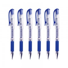 三菱（Uni）耐水速记中性笔高光笔1.0mm签字笔UM-153蓝色 6支装 单位：盒