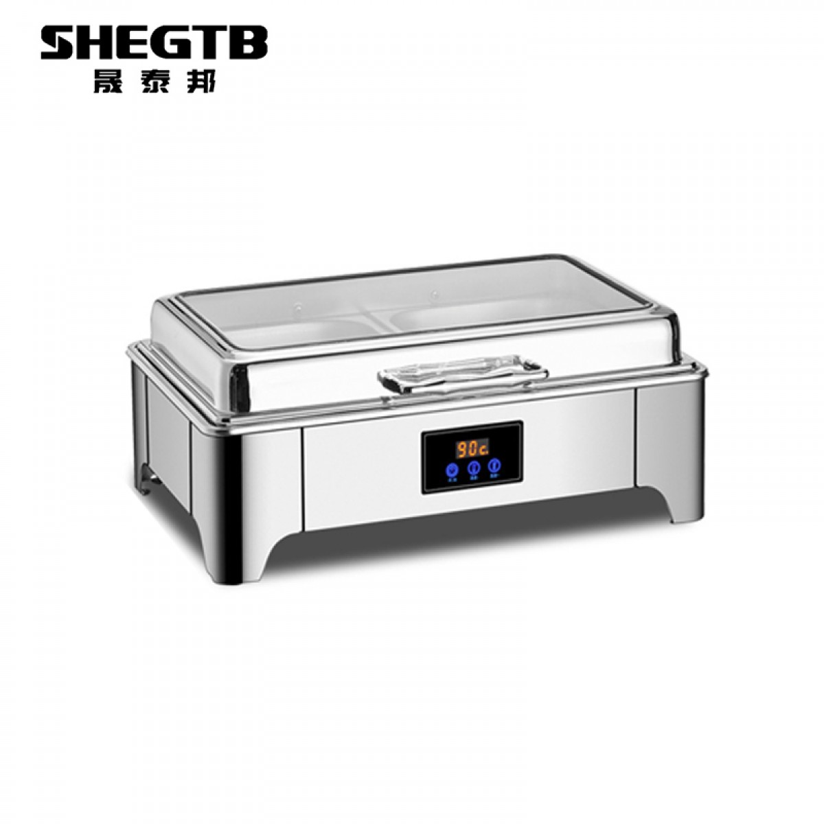 晟泰邦加厚不锈钢自助餐炉长方形单双加深13.5升/触控调温 单位：个