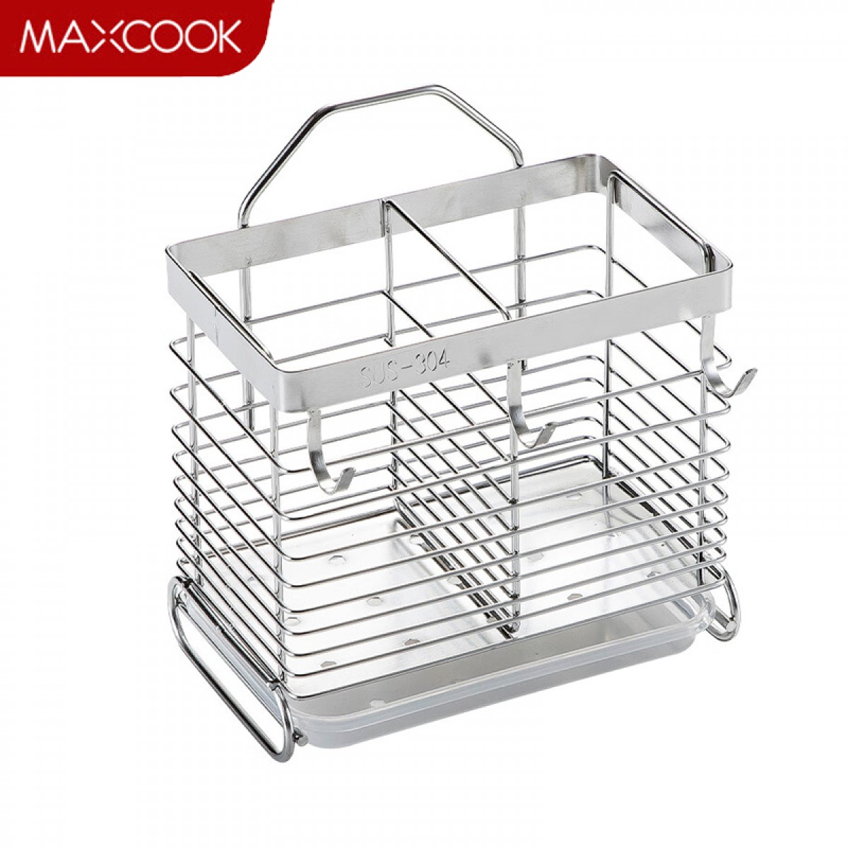 美厨（maxcook）筷子架筷子筒 304不锈钢免打孔筷子桶筷子笼沥水架置物架MCWA828 单位：个