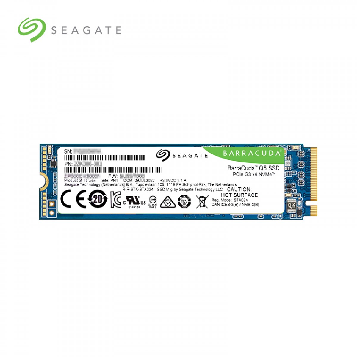希捷（SEAGATE） SSD固态硬盘 酷鱼Q5 M.2接口 NVMe 笔记本台式机电脑经济高速扩容 【酷鱼Q5】2TB 单位：个