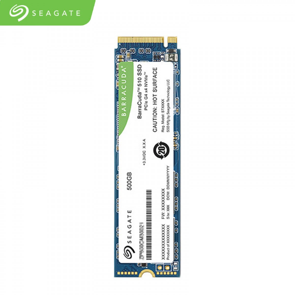 希捷（SEAGATE） SSD固态硬盘 M.2 NVMe 酷鱼BC510 PCIe Gen4.0*4 酷鱼510【ZP500CM3A021】500GB 单位：个