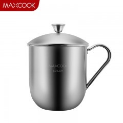 美厨（maxcook）304不锈钢水杯 泡茶杯口杯儿童学生成人 650ml带盖带手柄MCB281 单位：个