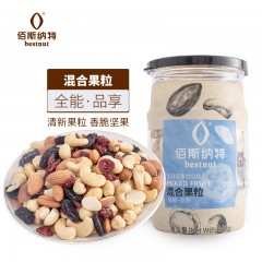佰斯纳特（bestnut） 混合坚果 每日坚果炒货孕妇零食扁桃仁腰果仁夏威夷果仁葡萄干蔓越莓干 【日期新鲜C罐-248g【4种坚果仁+2种果干】 单位：罐