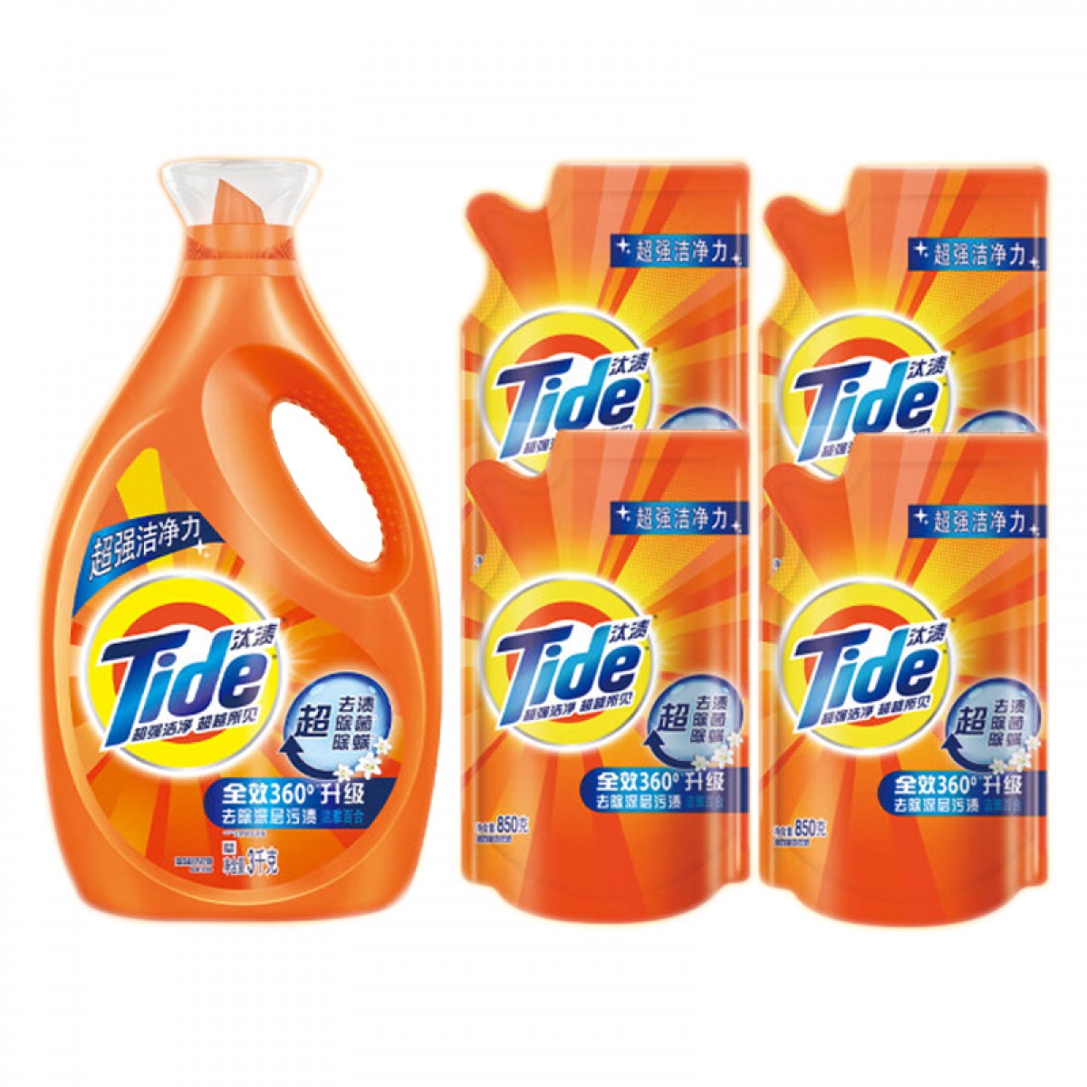 汰渍 全效超去渍超除菌超除螨持久留香洗衣液12.8斤强效去污 单位：套