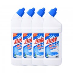超威 强效洁厕灵马桶清洁剂洁厕液厕所清洁厕宝500g*4瓶 单位：组
