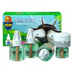 超威 电蚊香液驱蚊液驱蚊器灭蚊器灭蚊液防蚊液补充液4瓶1器225晚 单位：套