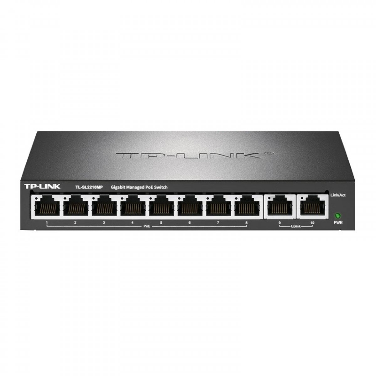 TP-LINK 全千兆 PoE供电分线器分流器集线器PoE交换机 【10口全千兆网管PoE】TL-SL2210MP 单位：个