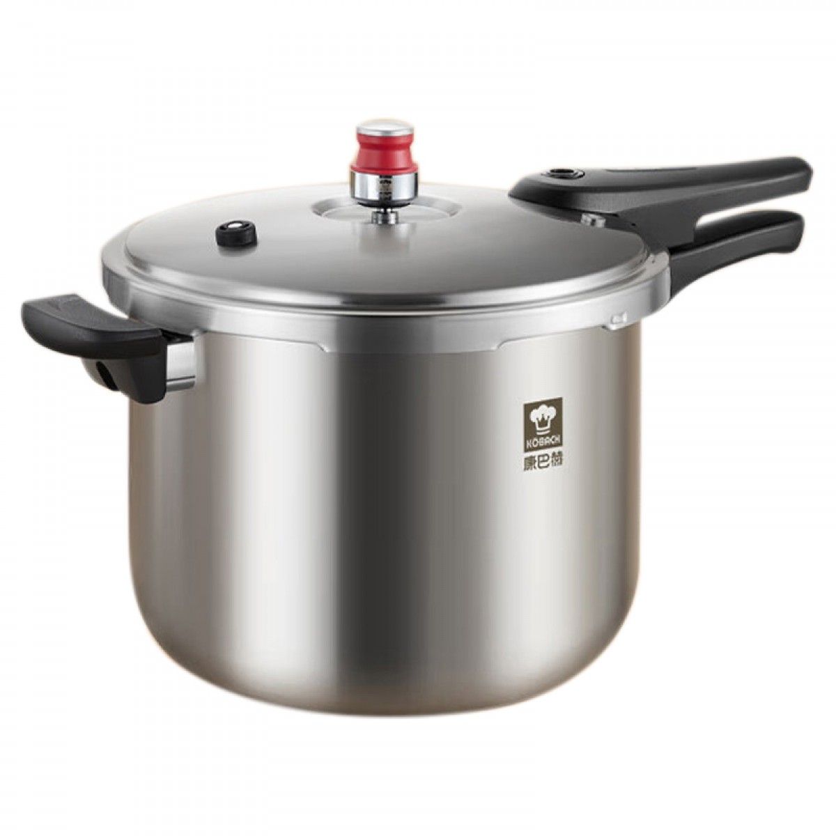 康巴赫（KBH) 小红帽高压锅304不锈钢快煮压力锅五重防爆锅具家用电磁炉燃气灶通用 小红帽系列快煮高压锅24cm（容量8L） 单位：个