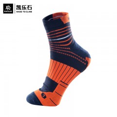 KAILAS凯乐石跑步袜 COOLMAX速干透气抑菌耐磨 户外跑山徒步袜一双装 男 夜空蓝（尺码：M/L）单位：双