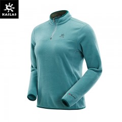 凯乐石polartec抓绒衣户外徒步登山套头卫衣贴身半开衫外套 女款 北极绿 （尺码：S/XL）单位：件