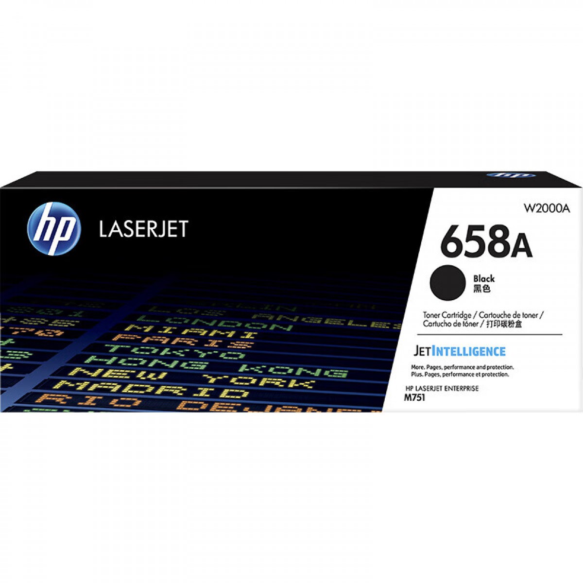 惠普（HP）W2000A黑色硒鼓 658A 适用于M751dn/M751n打印机（约7000页）