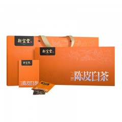 新宝堂 新会陈皮白茶茶砖礼盒广东特产道地新会陈皮送礼养生茶礼盒 陈皮白茶中礼盒 100克 单位：盒