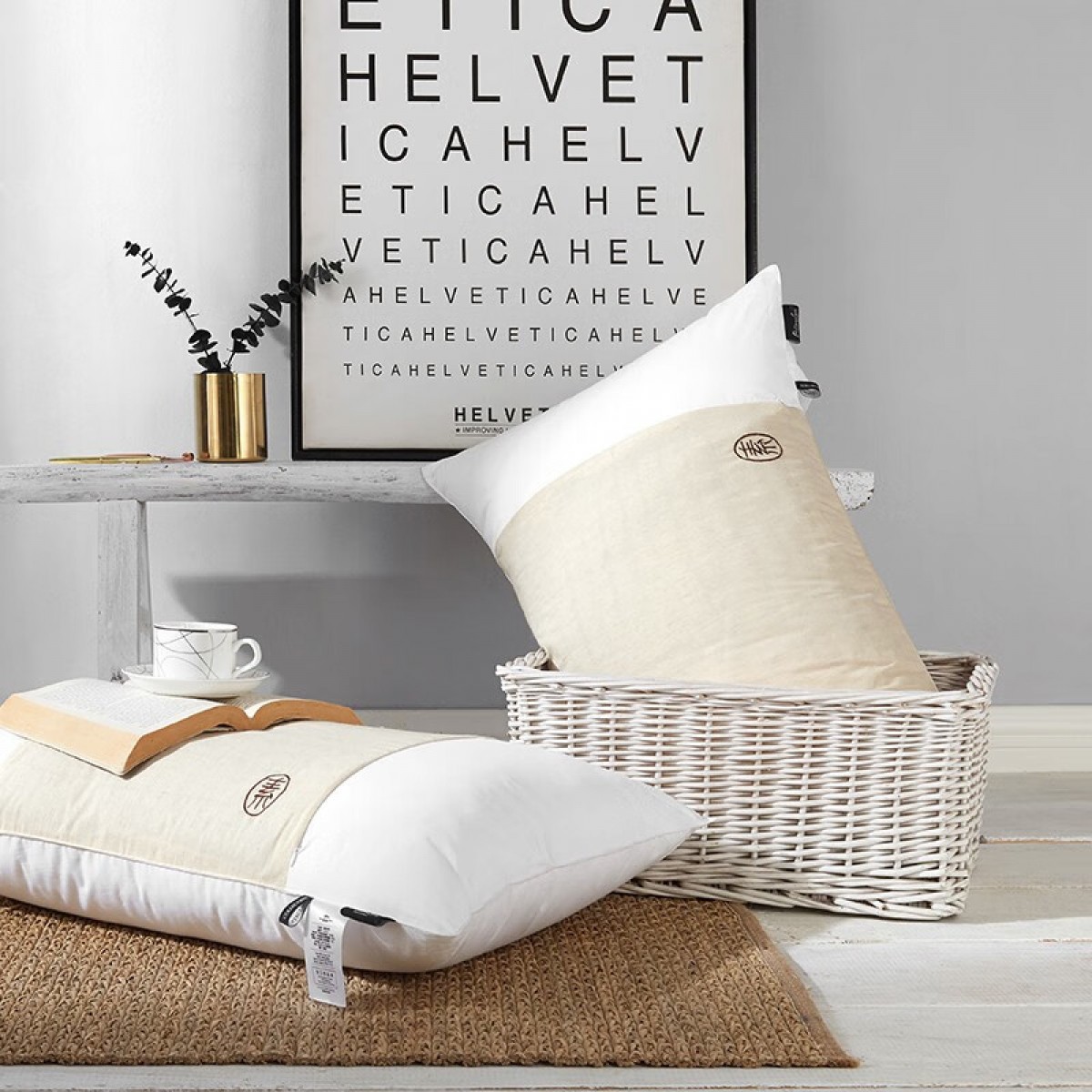 伊伊爱 ZX-9JMZ-001 决明子健康枕芯白色 48*74CM