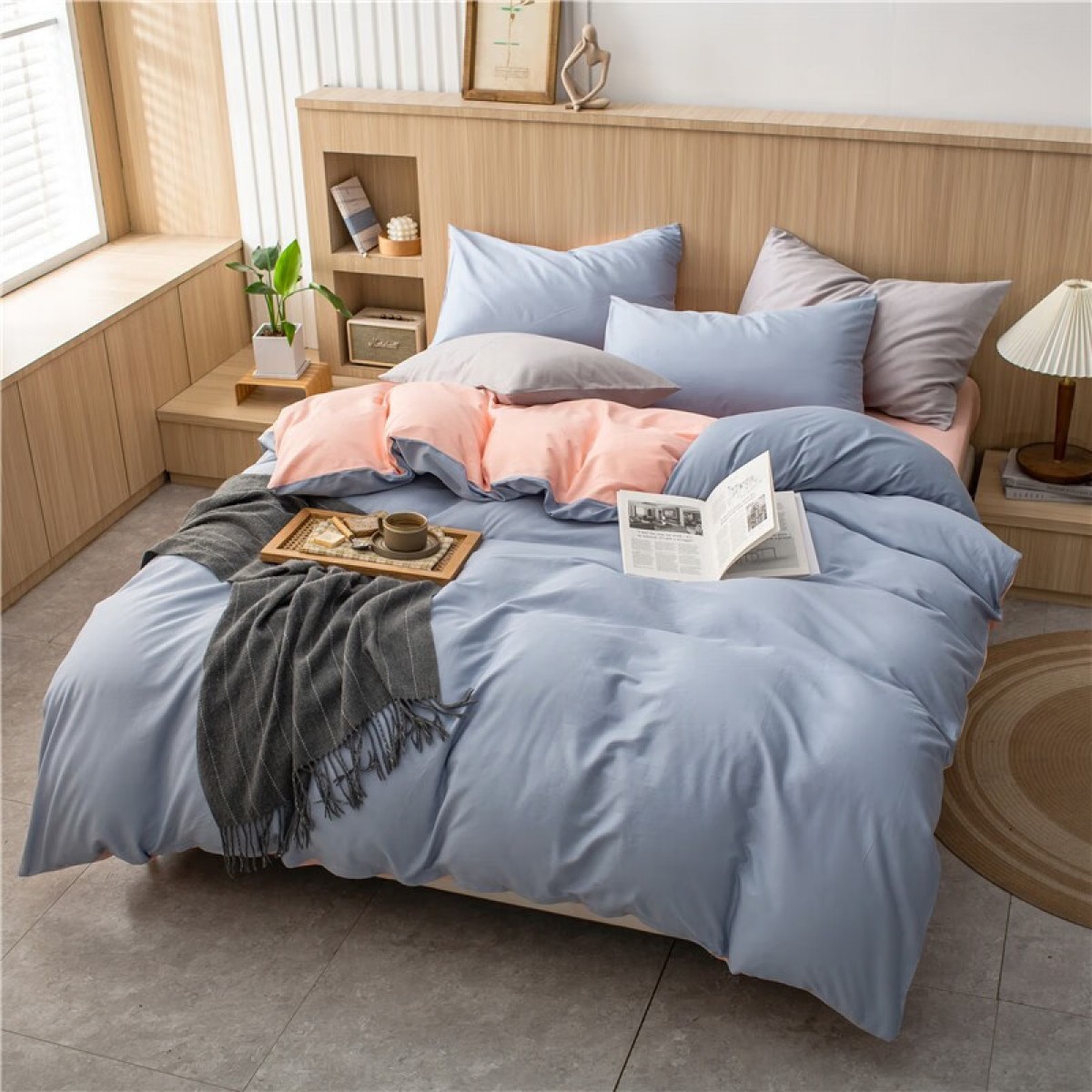 伊伊爱 双拼纯棉四件套200*230cm