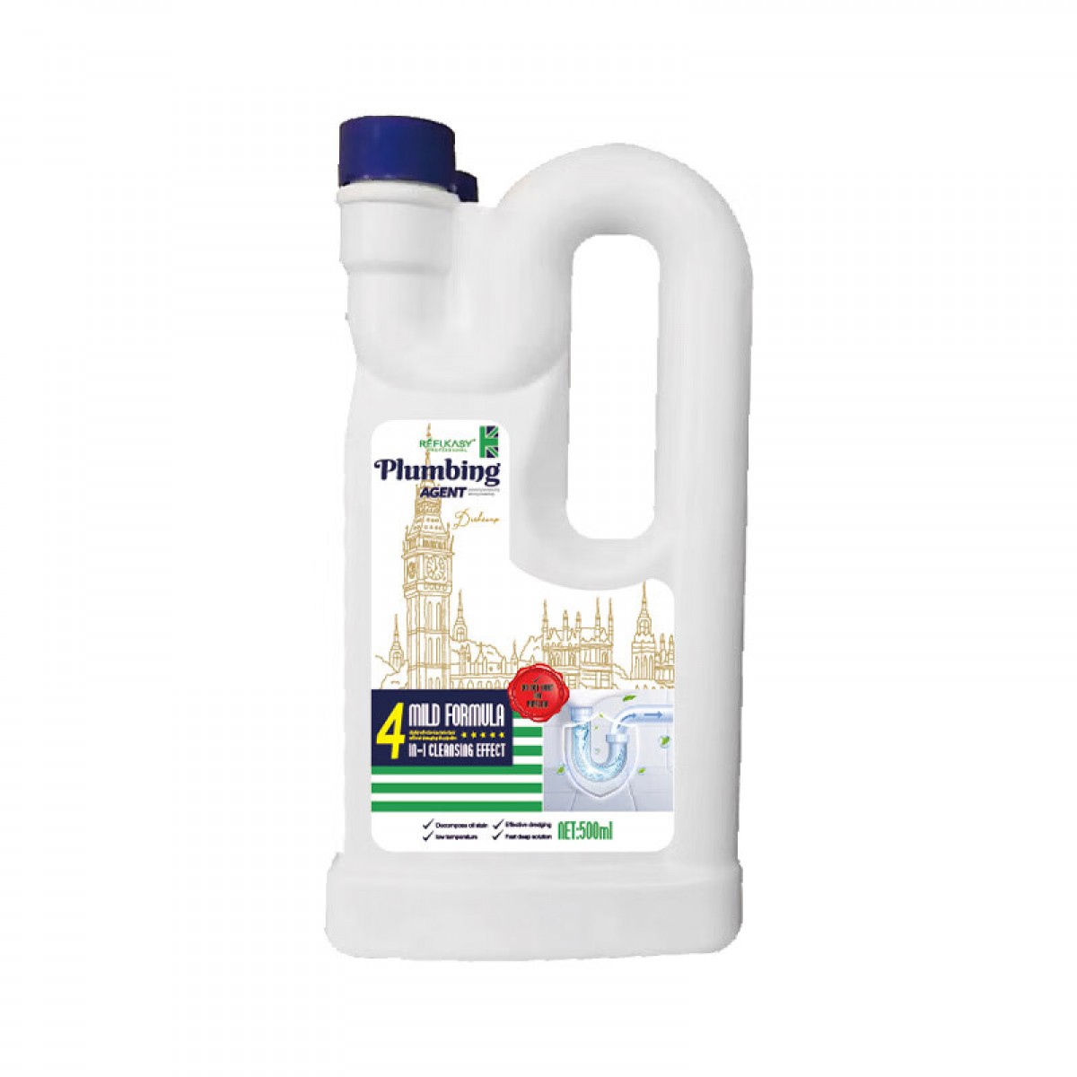 瑞芙卡丝（REFUKASY）管道疏通剂500ml*2瓶