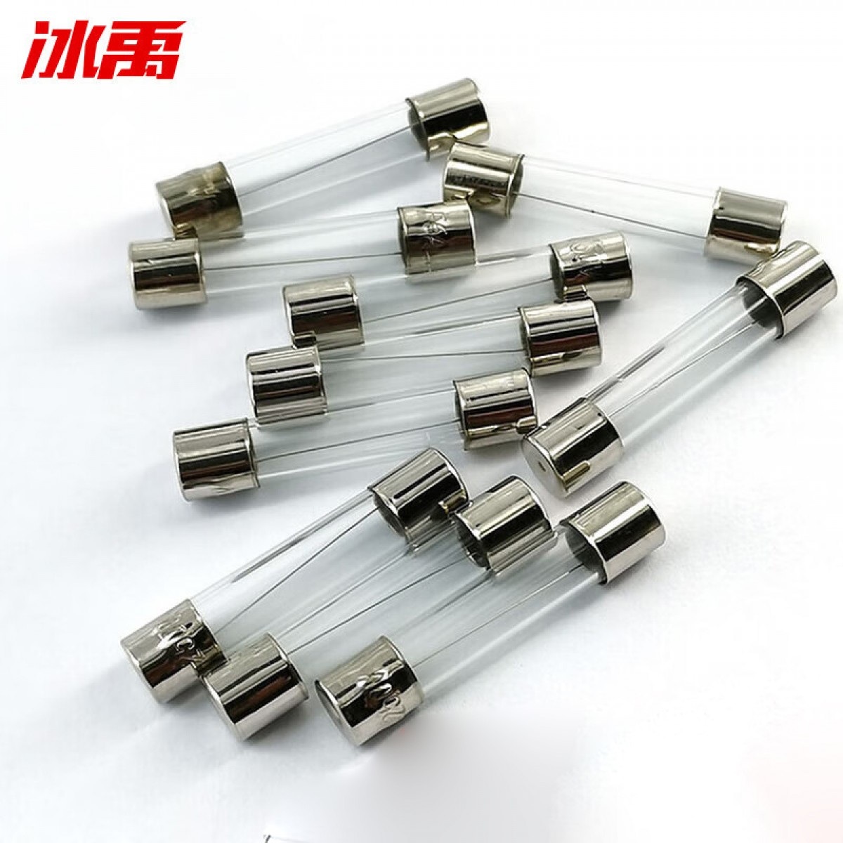 冰禹 BJ327 玻璃保险丝管 过电流熔断5*20mm断路器用快断保险丝 1A（100只） 单位：组