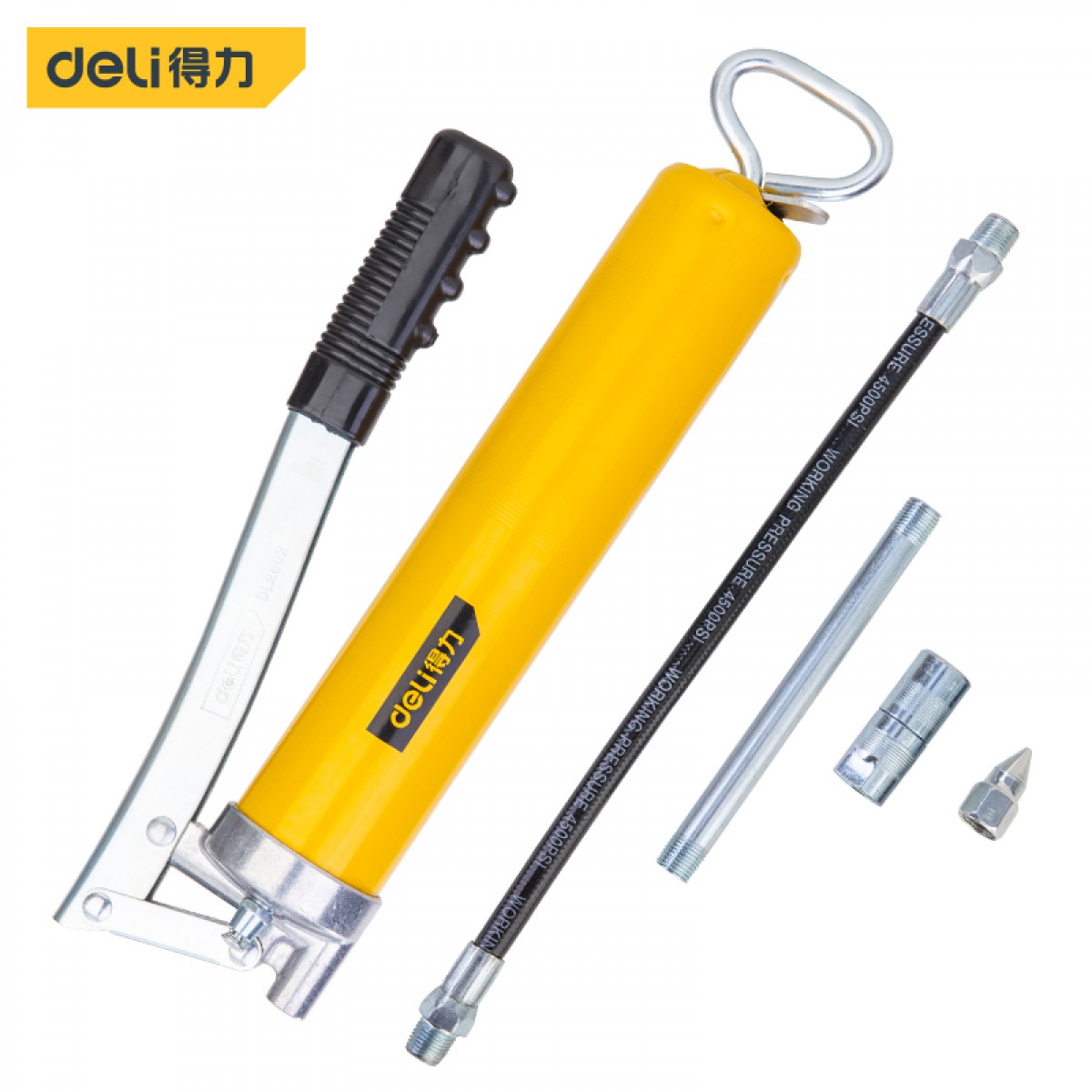 得力（deli）400CC高压手动省力黄油枪牛油枪高压注油器4500psi DL2602 单位：把