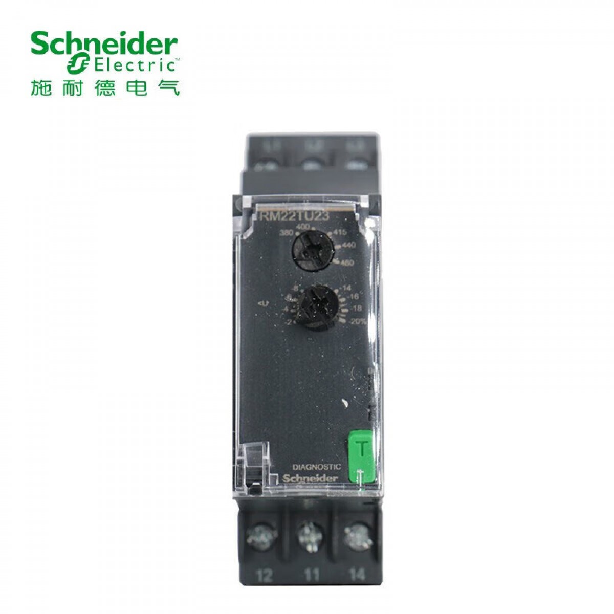 施耐德 继电器 RM22 380-480VAC 2CO继电器 15VA RM22TU23 监测继电器 单位：个