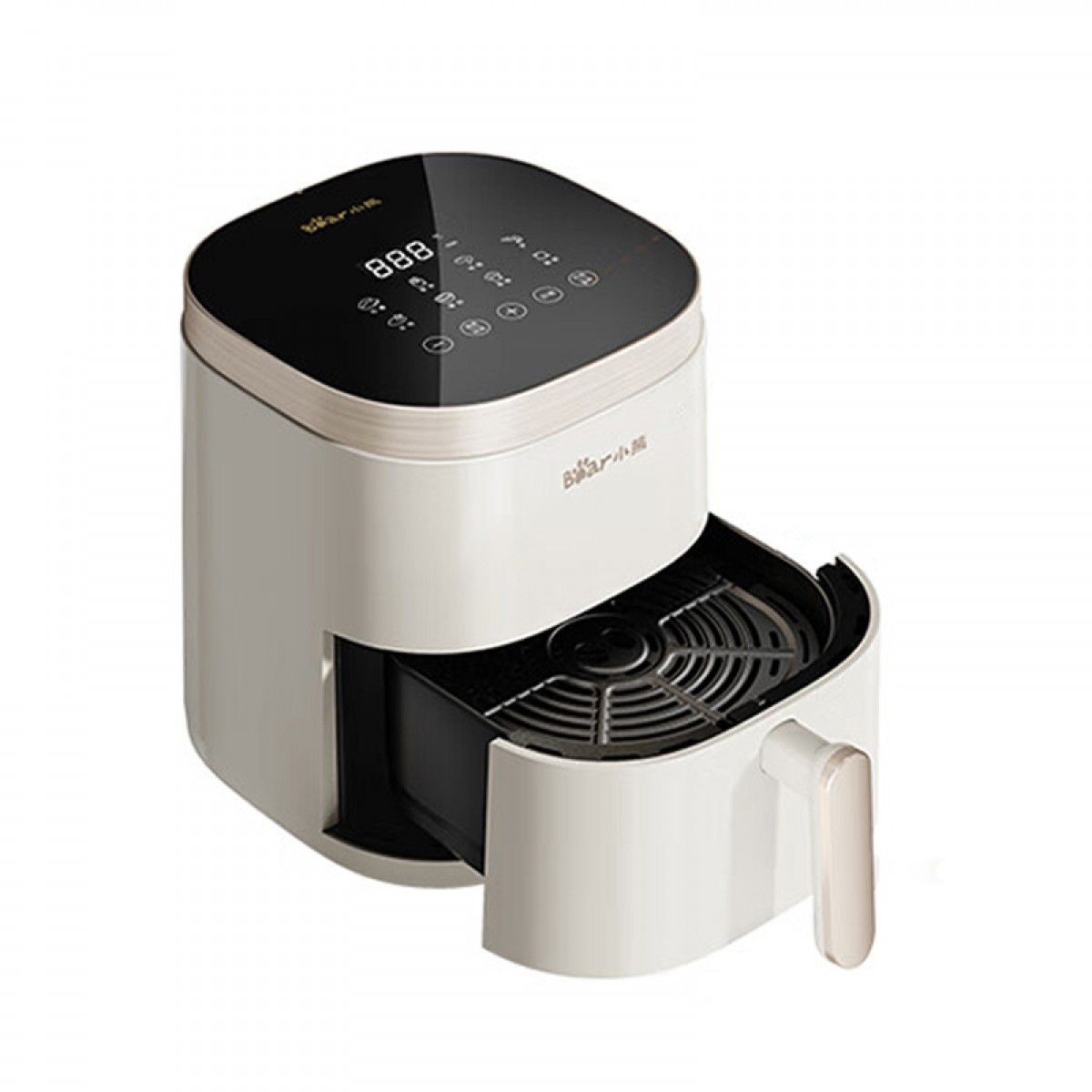小熊（Bear）空气炸锅 5L 大容量家用多功能 无油烟烤箱 微蒸汽嫩炸薯条电炸锅 微电脑触控 QZG-D15W1 单位：台