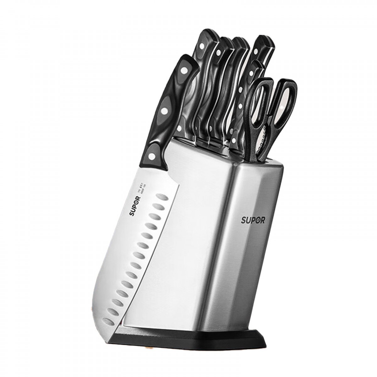 苏泊尔SUPOR 刀具套装套刀菜刀斩骨刀多用刀水果刀剪刀7件套 TK1505E 单位：套