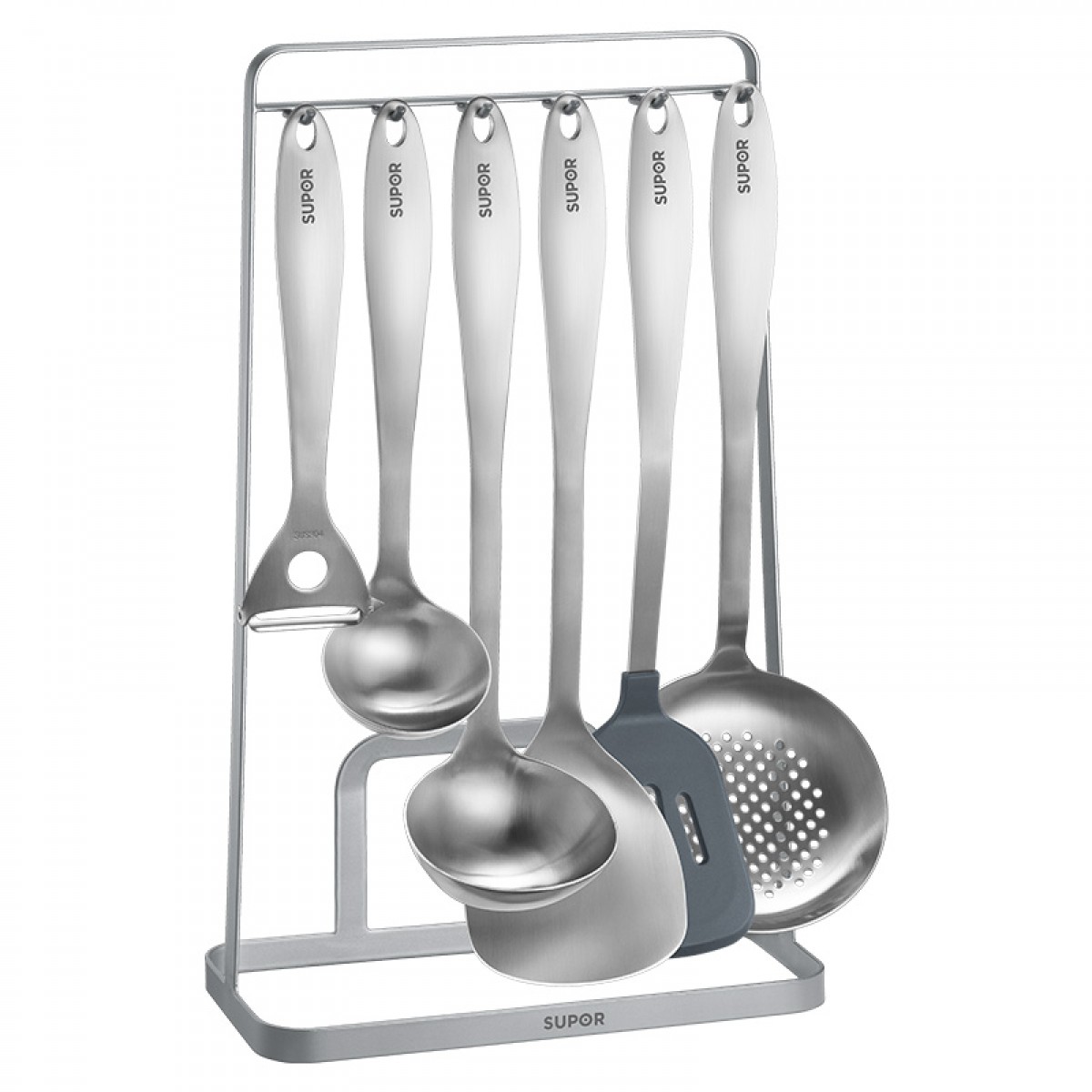 苏泊尔SUPOR 锅铲套装7件套锅铲护锅铲汤勺铲子不锈钢 单位：个