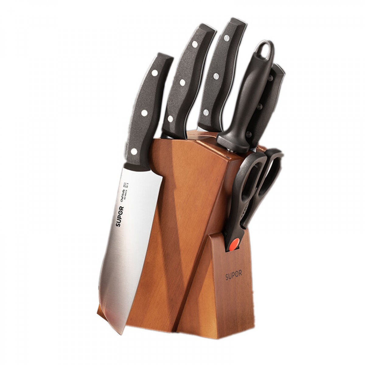 苏泊尔SUPOR 刀具套装七件套刀具菜刀水果刀厨房刀套装剪刀 TK22005E 单位：套