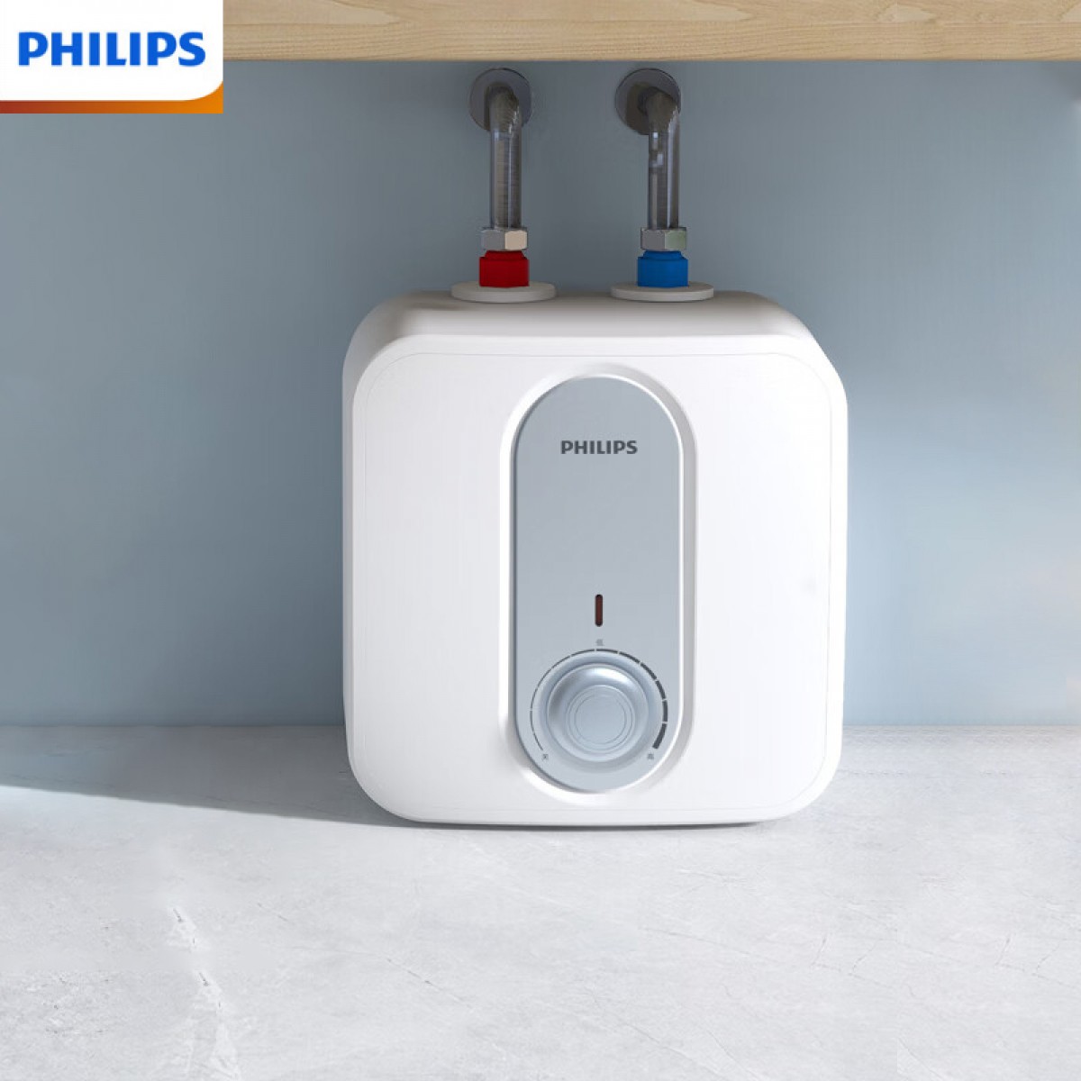 飞利浦（PHILIPS）6.6升小厨宝上出水储热式电热水器 2200W速热家用厨房小巧尺寸大水量一级能效 【1036】6.6升2200W速热 单位：台