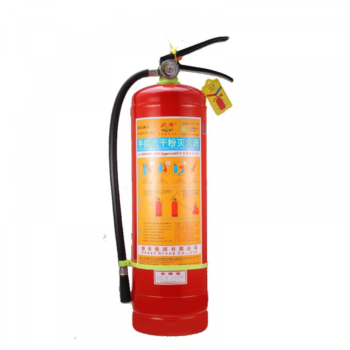 浙安 6kg干粉灭火器 干粉灭火器6公斤手提式消防灭火器商用灭火器 单位：个