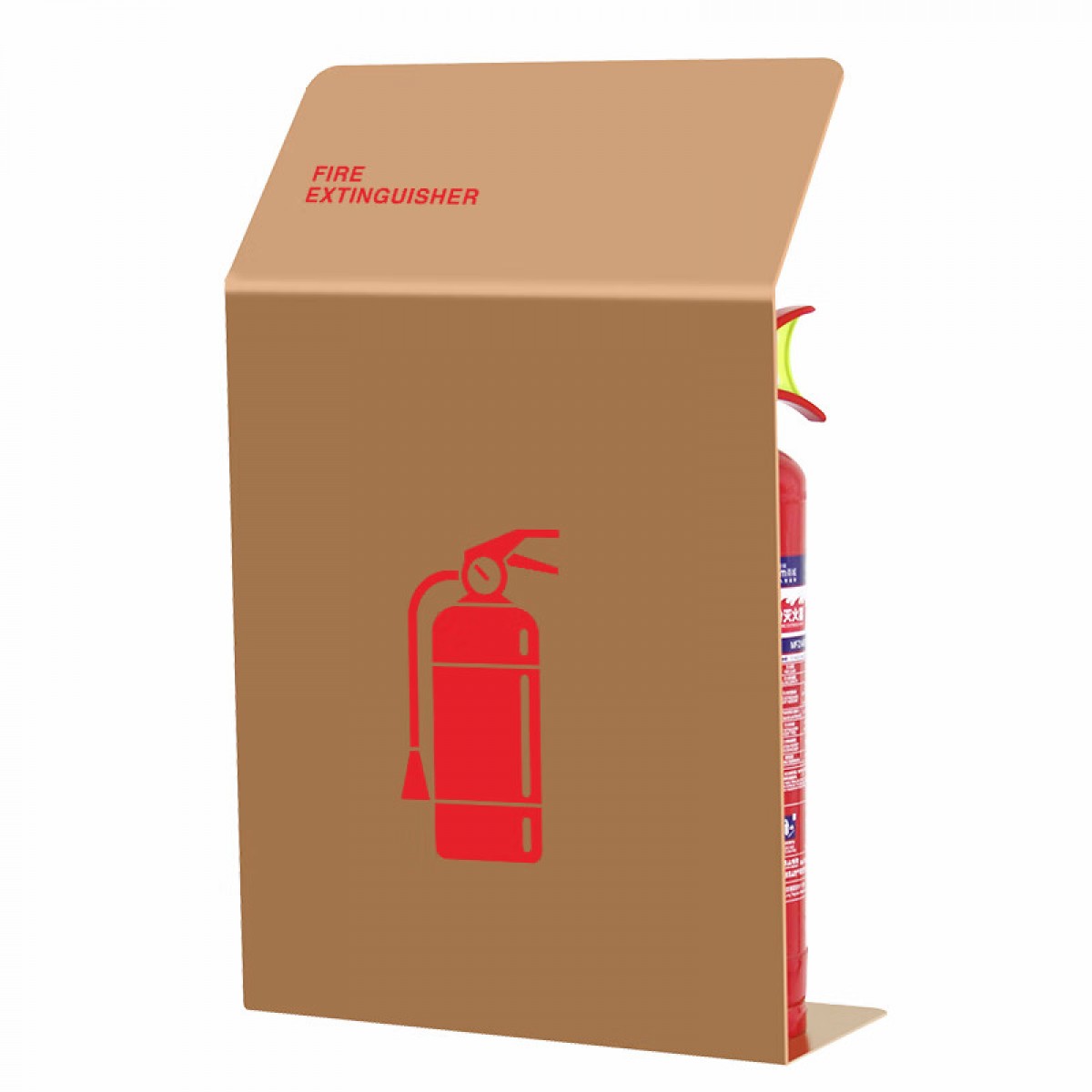 浙安 L型-不锈钢玫瑰金 商场超市4-8kg灭火器陈列架酒店售楼部高端L型消防器材不锈钢支架GNG-1042 单位：个