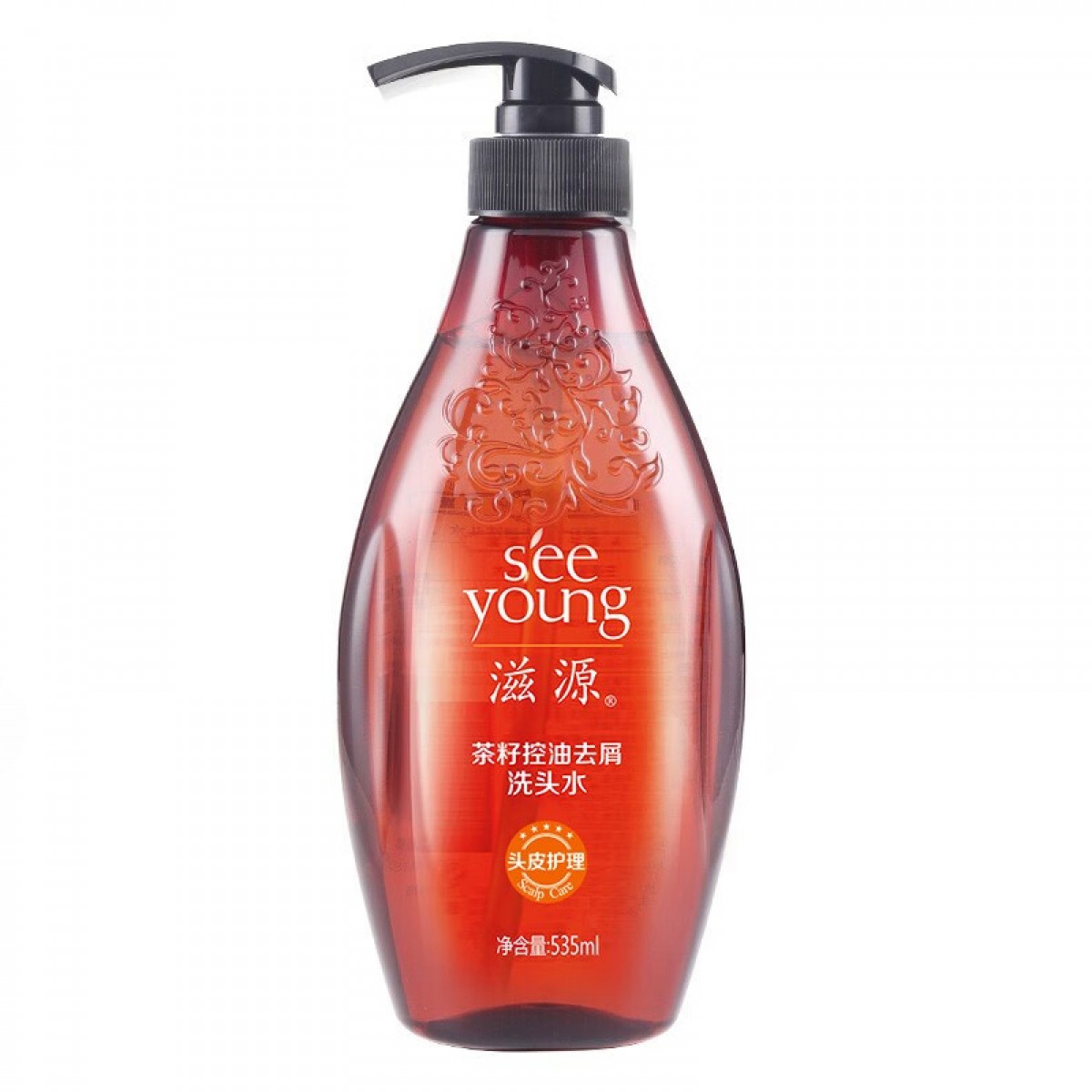 滋源 茶籽控油去屑洗发水男女士洗头水清爽轻盈滋润无硅油535ml 单位：瓶