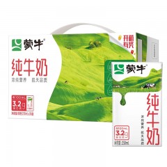 蒙牛 纯牛奶全脂灭菌 250mL×24包 单位：箱