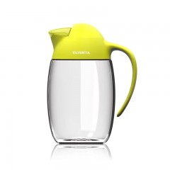 多样屋 创意防漏油壶玻璃厨房用品家用双层酱 企鹅油醋瓶 灰色/黄色  单位：个