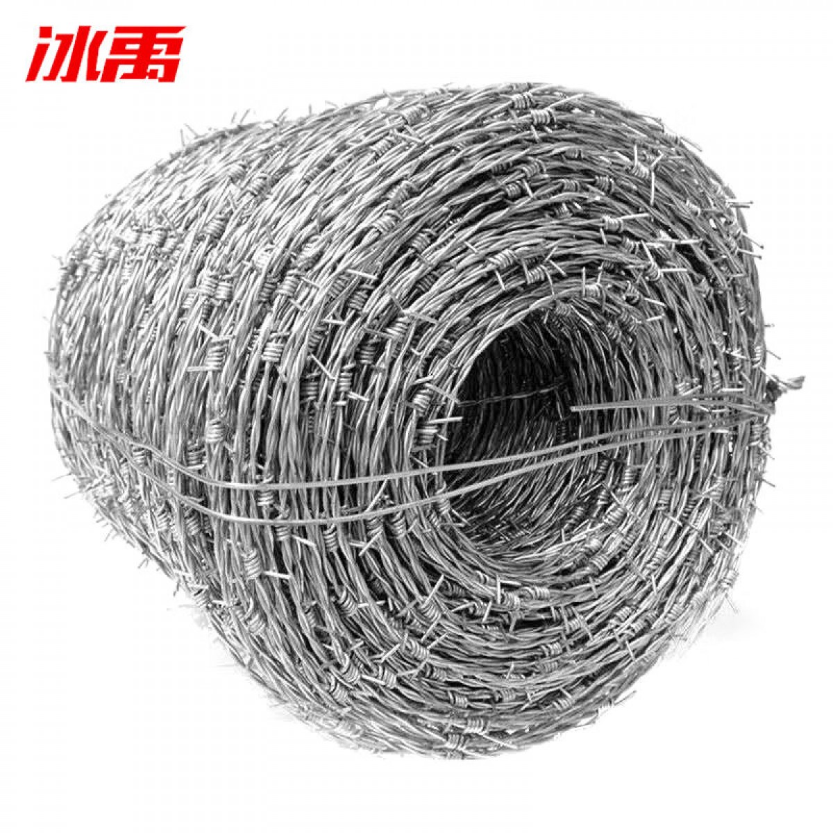 冰禹 工业铁丝网 围栏钢丝刺绳 刺铁丝 护栏网 刺线刺铁丝 粗2.3mm 50米 BY-836 单位：卷