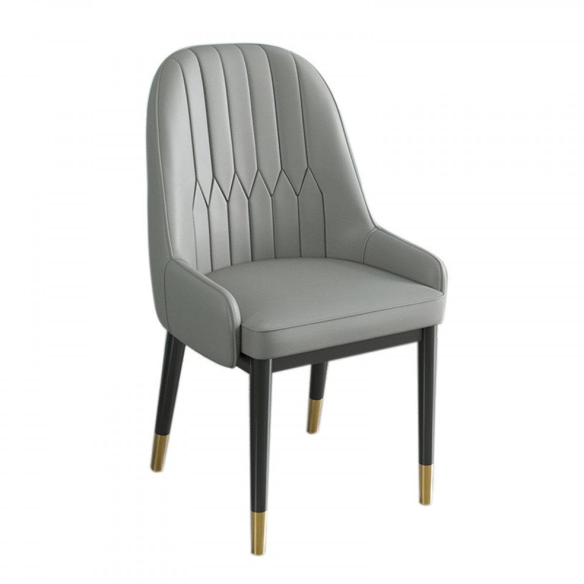 晟泰邦 轻奢意式碳素钢皮艺餐椅 单位：把