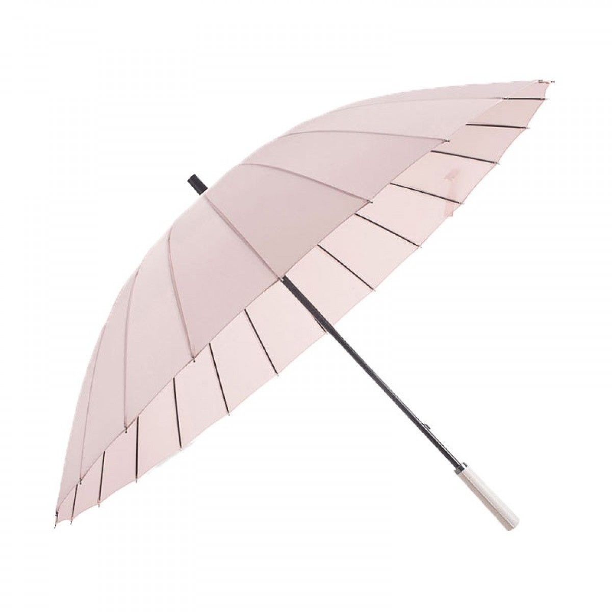 Tri-polar三极户外24骨长柄雨伞双人伞直杆伞 TP7017 （粉色/黑色/藏蓝色/酒红色/咖啡色可选） 单位：把