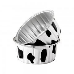 炊大皇 锡纸碗布丁杯模具蛋糕模具空气炸锅锡纸碗烘焙 圆奶牛30只装 单位：包