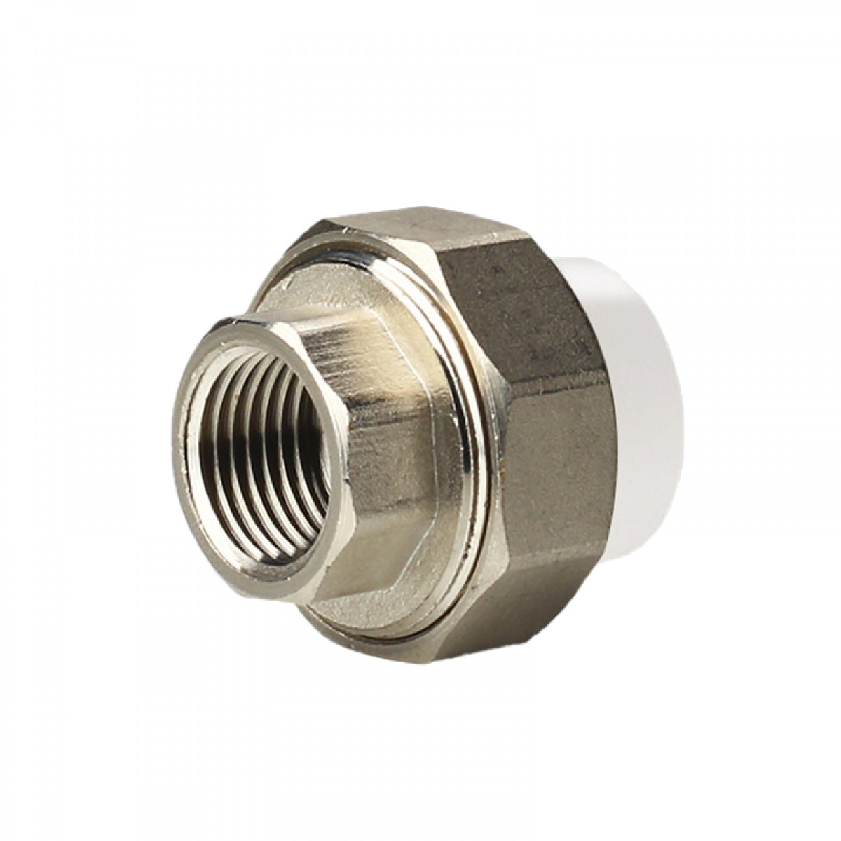 联塑 ppr铜内丝活接给水管内螺纹管活接头4分管6分牙1寸热熔管材配件 32*1（1寸管1寸牙） 灰色 单位：个