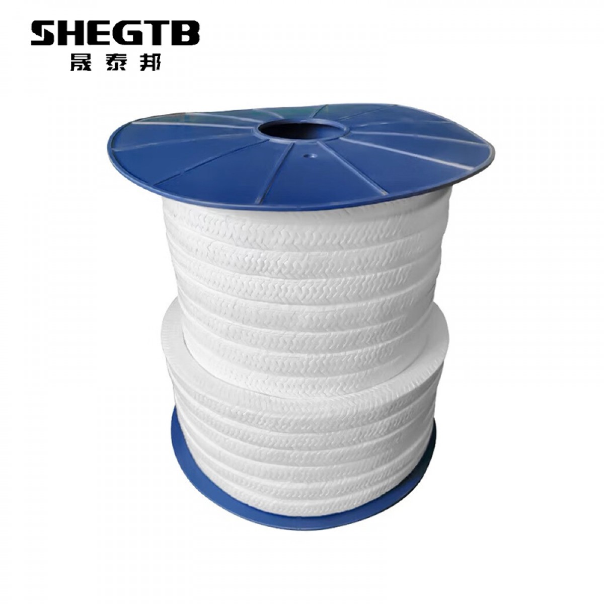 晟泰邦 四氟盘根耐高压高温耐腐蚀泵密封盘根无油含油黑白聚四氟乙烯填料 白无油18mm*18mm-1米   单位：米