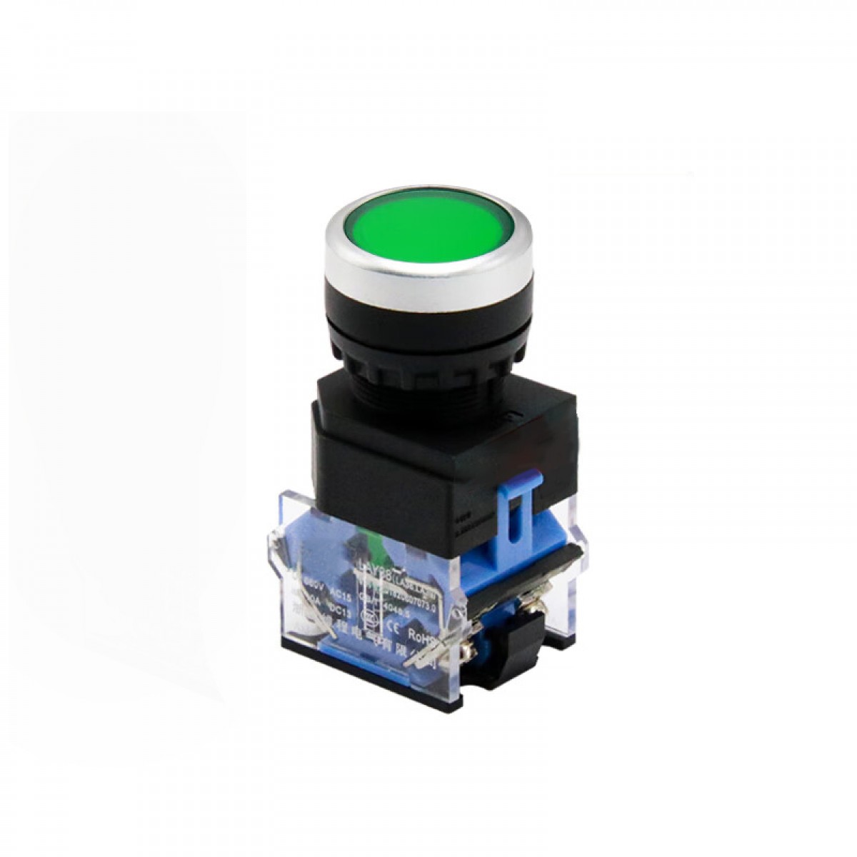 晟泰邦 按钮开关自复位按钮 24V（绿） 单位：个