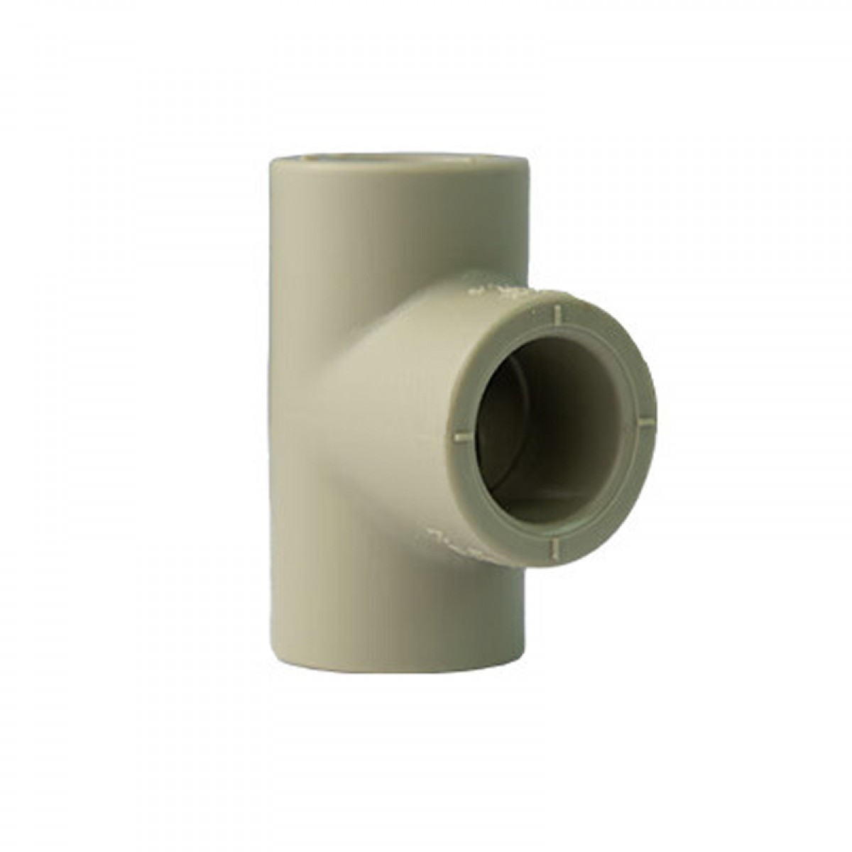 联塑LESSOPPR水管配件4分6分20管件异径变径直接弯头三通四通堵头 灰色PPR异径三通32*25 单位：个