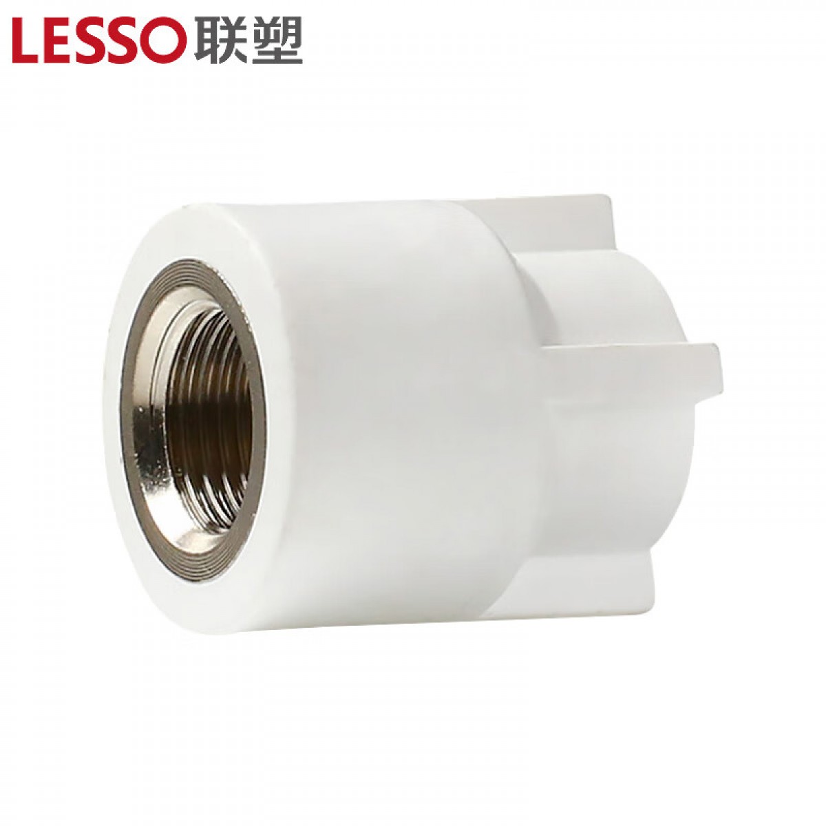 联塑 LESSO PPR水管配件 内丝接头 内螺纹直接头Ⅰ型(PP-R 配件)灰色 dn25X1/2＂ 单位：个