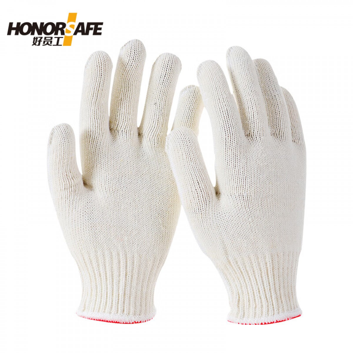 好员工 H10-MS600 10针棉丝600g纱线劳保手套 1副  单位：副