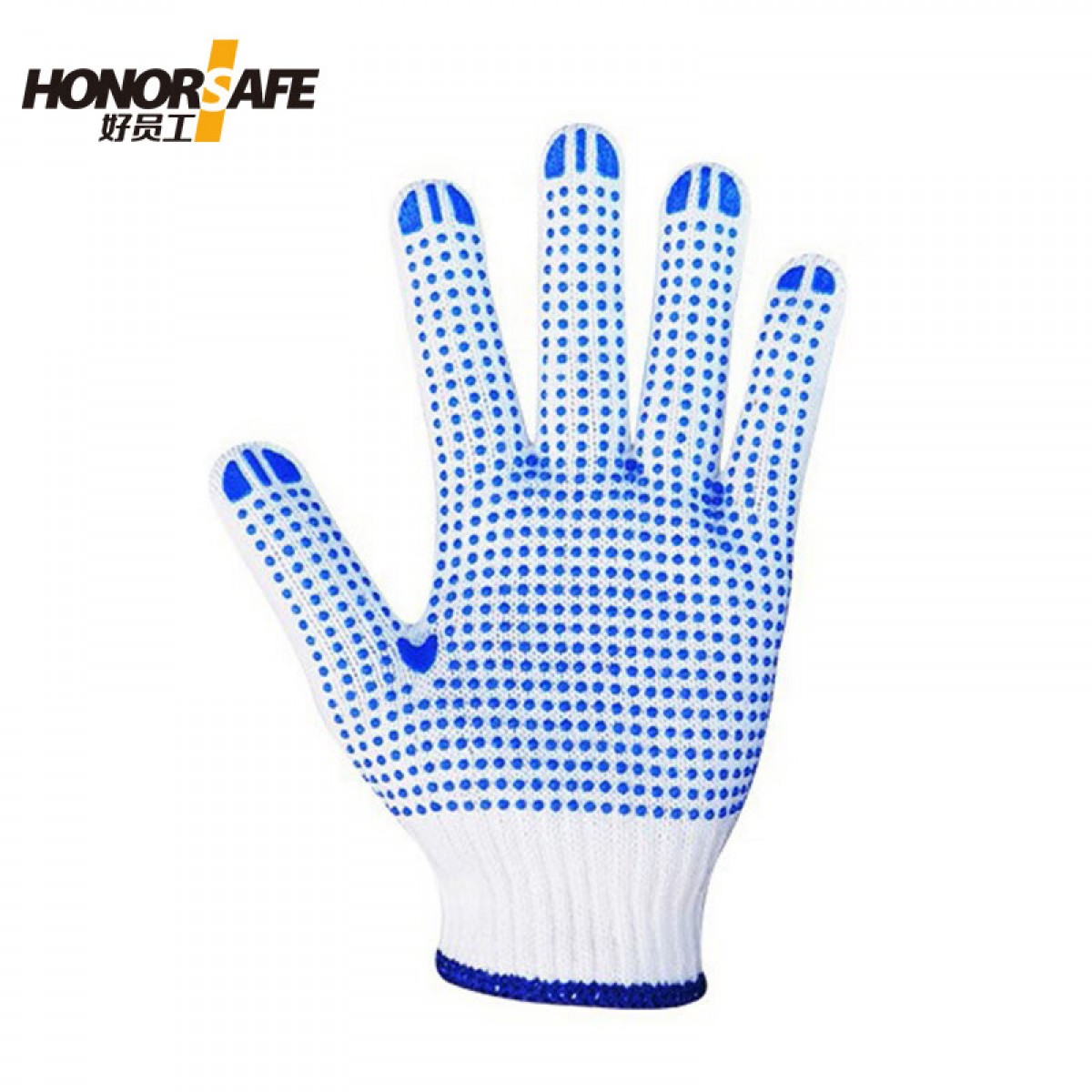 好员工 10针毛纺600克蓝点手套 H10-M450DB 单位：副