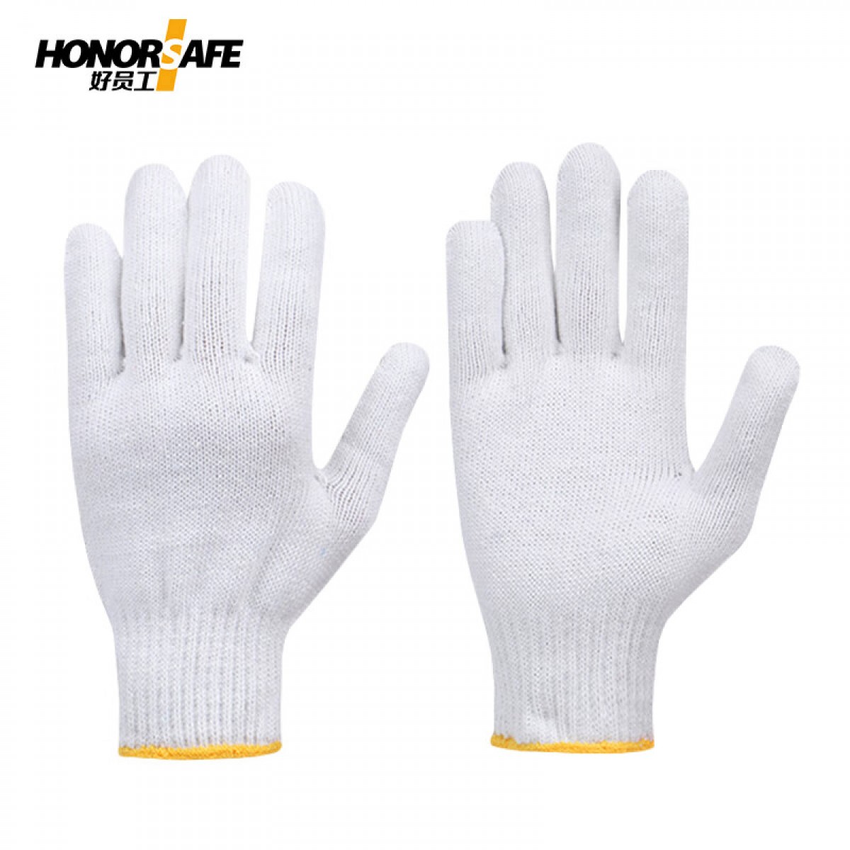 好员工 H10-BC400-B 10针本白400克 棉线手套 一打 单位：打