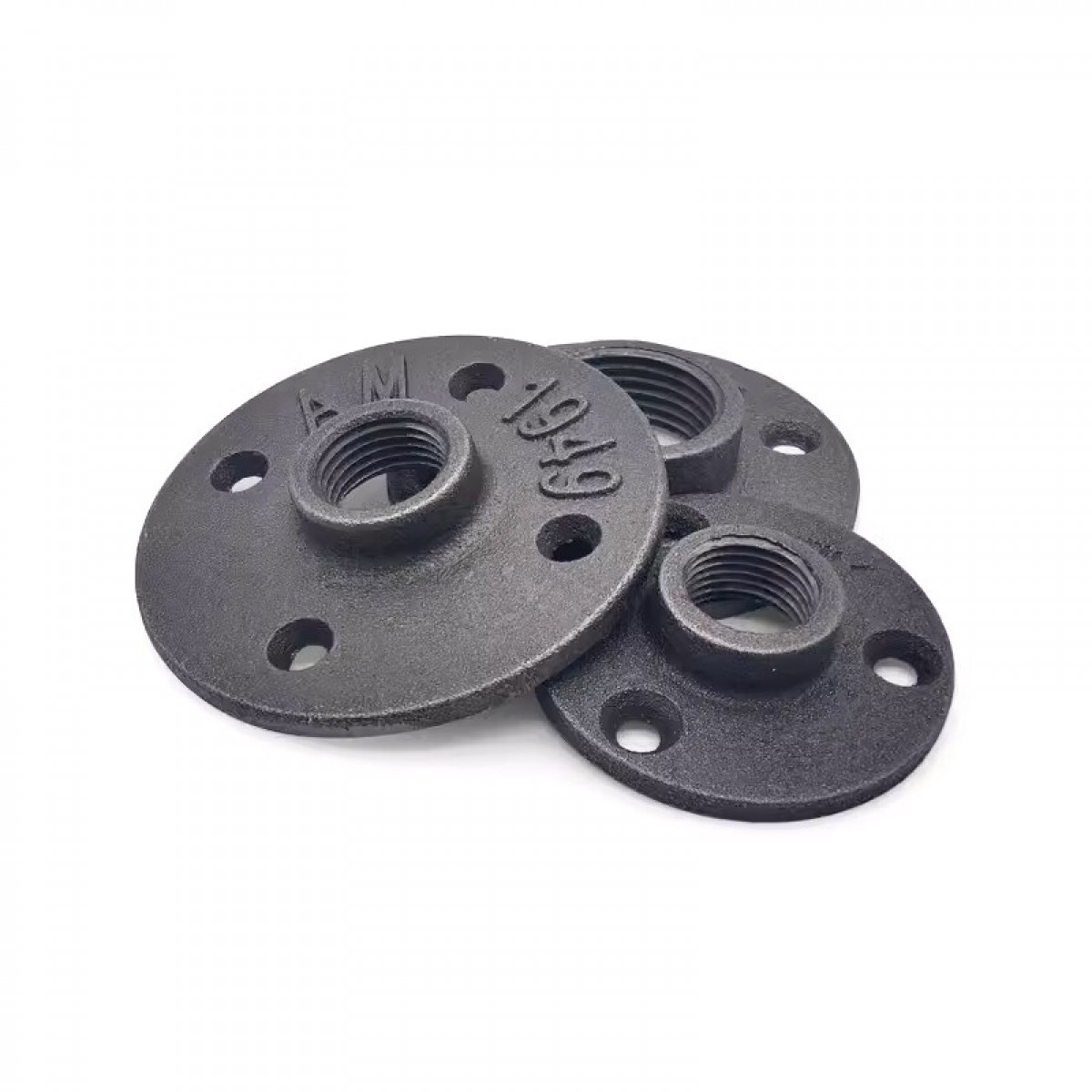 晟泰邦 螺纹法兰盘底座 铸铁 DN50 2寸 内丝56mm 4孔 单位：个