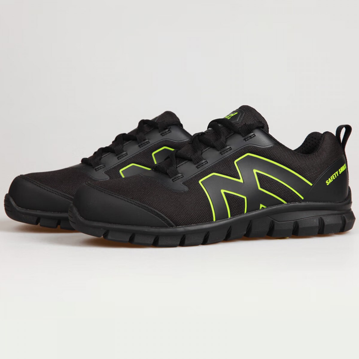 A+A QA5306A橡胶底防砸防刺穿透气安全鞋 凯夫拉黑色带钢头劳保工作鞋(35-45码) 定做 单位：双